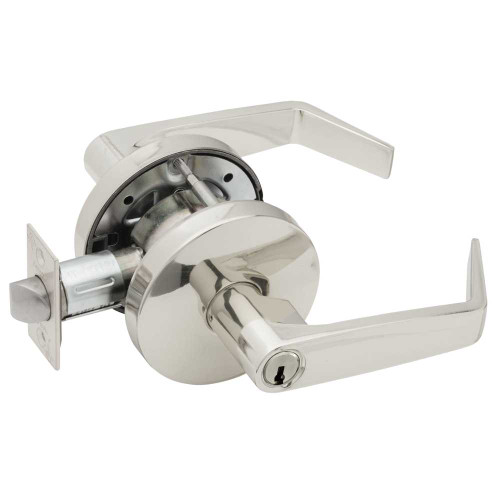 Falcon W511PD D 625 Grade 2 Entry/Office Cylindrical Lock Key in Lever Cylinder Dane Lever Standard Rose Bright Chrome Finish Non-handed W511PD D 625