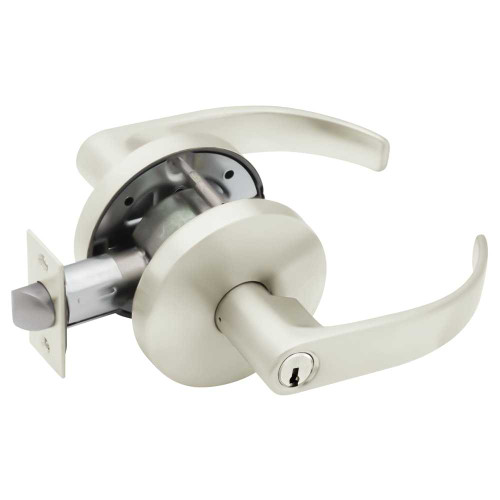 Falcon W511PD Q 625 Grade 2 Entry/Office Cylindrical Lock Key in Lever Cylinder Quantum Lever Standard Rose Bright Chrome Finish Non-handed W511PD Q 625