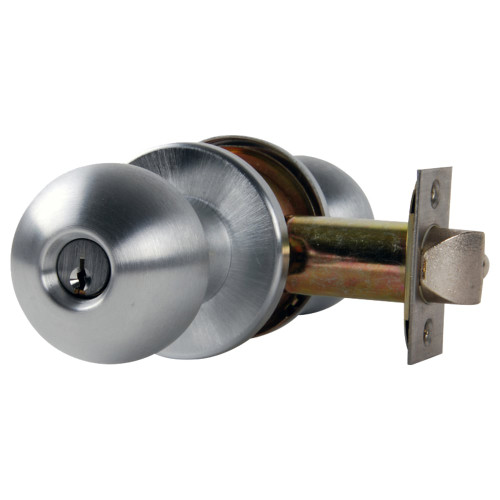 Falcon X511CP6D HG 626 KD Entry/Office Lock Schlage C Keyway Hana Knob Gala Rose Satin Chrome