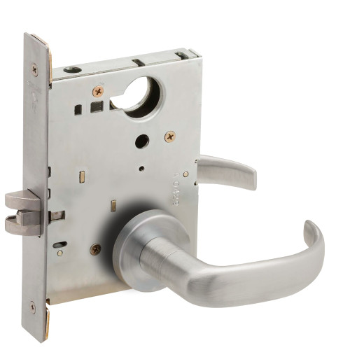 Schlage L9010 17A 626 Grade 1 Passage Latch Mortise Lock 17 Lever A Rose Satin Chrome Finish Field Reversible
