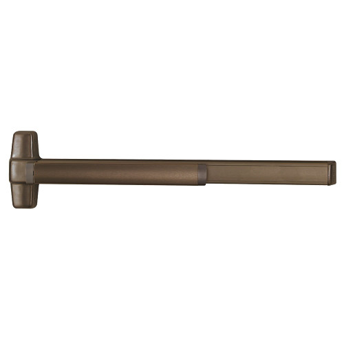 Von Duprin 9848L-18-F 4 US10B RHR Grade 1 Concealed Vertical Rod Exit Bar 48 Fire-Rated Device 80 to 100 Door Height Classroom Function 18 Lever with Escutcheon Less Dogging Dark Oxidized Satin Bronze Oil Rubbed Finish Field Reversible