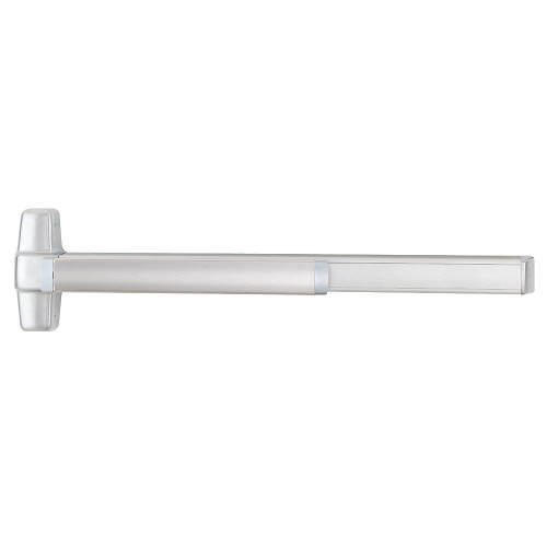 Von Duprin EL9848L-DT-03 4 32D LHR Grade 1 Concealed Vertical Rod Exit Bar 48 Device 80 to 100 Door Height Dummy Function 03 Lever with Escutcheon Electric Latch Retraction Less Dogging Satin Stainless Steel Finish Field Reversible