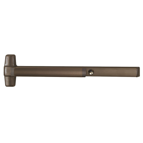 Von Duprin CD9848L-DT-18 3 US10B LHR Grade 1 Concealed Vertical Rod Exit Bar 36 Device 80 to 100 Door Height Dummy Function 18 Lever with Escutcheon Cylinder Dogging Less Cylinder Dark Oxidized Satin Bronze Oil Rubbed Finish Field Reversible