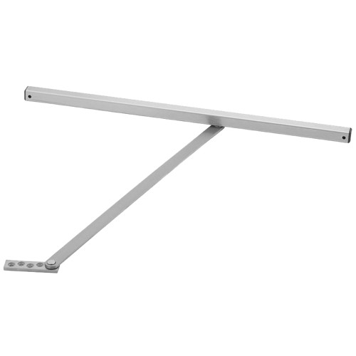 Glynn Johnson 454S-US32D J Medium Duty Surface Overhead Stop Only Size 4 Angle Jamb Bracket Satin Stainless Steel Finish Non-Handed 454S-US32D J