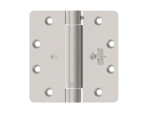 Hager 1251 4-1/2X4 USP Full Mortise Spring Hinge Standard Weight 4-1/2 by 4 Steel 1/4 Round Corners Primed for Painting