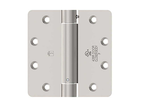 Hager 1251 4-1/2X4 USP Full Mortise Spring Hinge Standard Weight 4-1/2 by 4 Steel 1/4 Round Corners Primed for Painting 1251 4-1/2X4 USP