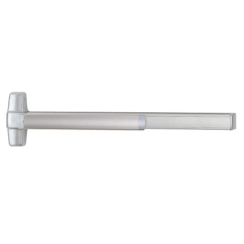 Von Duprin QEL9848TP-F 4 26D Grade 1 Concealed Vertical Rod Exit Bar 48 Fire-Rated Device 80 to 100 Door Height Classroom Function Thumbpiece Pull Motorized Latch Retraction Less Dogging Satin Chrome Finish Field Reversible