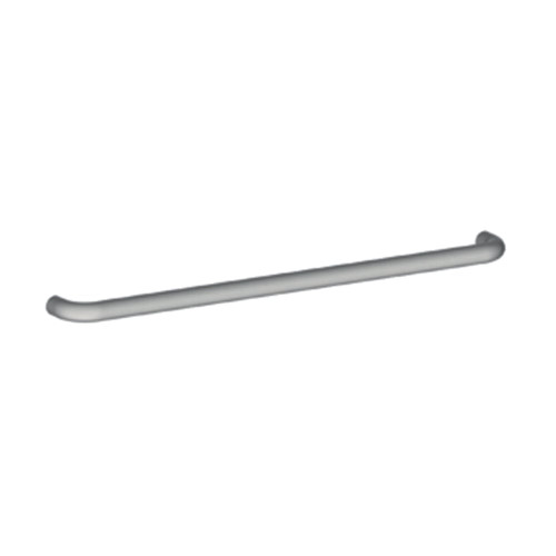 Hager 130S US28 28CTC Push Bar 1 Round 2-1/2 Projection 28 CTC Satin Aluminum Clear Anodized Finish 130S US28 28CTC