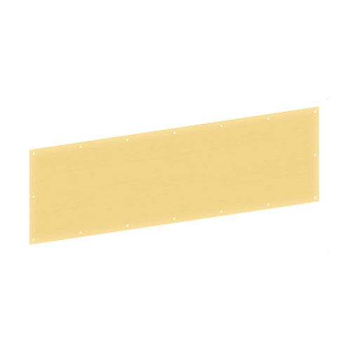 Hager 190S 10X34 US3 Kick Plate and Armor Plate Gauge: 005 10 by 34 Bright Brass Finish 190S 10X34 US3