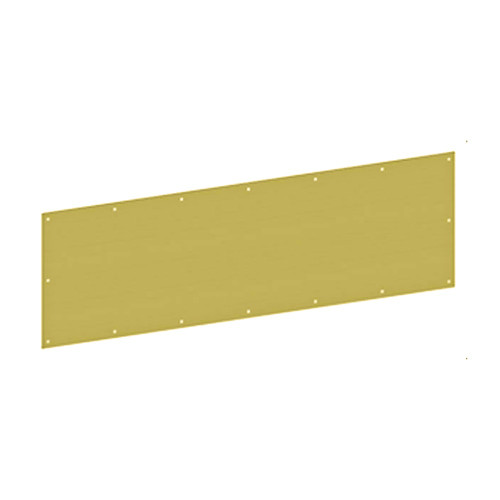 Hager 190S 6X32 US4 Kick Plate and Armor Plate Gauge: 005 6 by 32 Satin Brass Finish