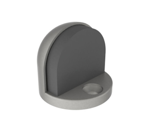 Hager 242F US26D Dome Stop - Universal Die Cast Brass Base Diameter 1-11/16 7/32 Thick Base 1-5/8 Height Satin Chrome Finish 242F US26D
