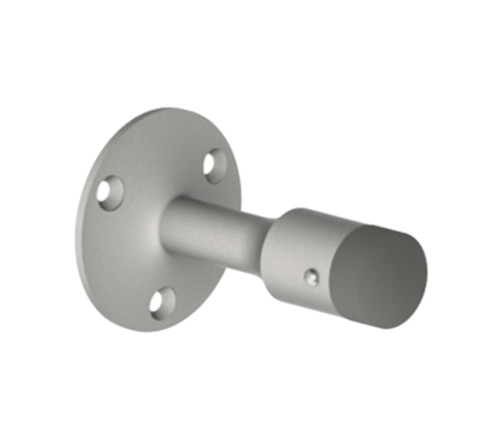 Hager 255S US26D Wall Stop Cast Brass with Rubber Bumper 2-11/32 Base Diameter 3-11/16 Projection Satin Chrome Finish