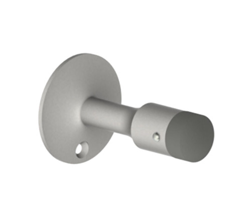 Hager 255W US26D Wall Stop Cast Brass with Rubber Bumper 2-11/32 Base Diameter 3-11/16 Projection Satin Chrome Finish 255W US26D