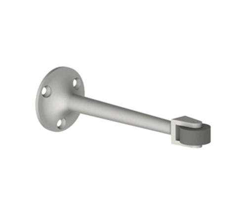 Hager 272W US26D Roller Bumper Cast Brass or Bronze with Rubber Roller 2 Base 6-1/4 Projection Satin Chrome Finish
