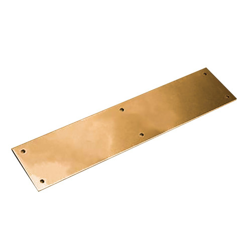 Hager 30S 4X16 US10 Square Corner Push Plate 005 Gauge 4 by 16 Satin Bronze Clear Coated Finish