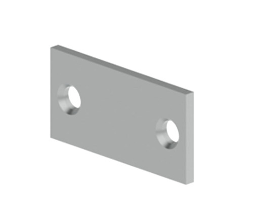 Hager 336A USP 161 Prep - Door Edge Filler Plate 0134 Gauge 1-1/8 by 2-1/4 Primed for Painting 336A USP