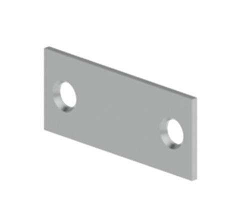 Hager 336J USP Frame - Flush Bolt Strike Filler Plate 0083 Gauge 15/16 by 2-1/4 Primed for Painting