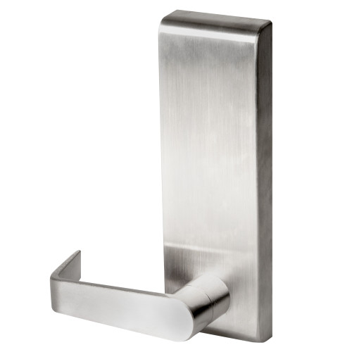 Hager 47BE WTN LHR US32D 4700 Series Exit Trim Blank Escutcheon Steel Body Zinc Lever Satin Stainless Steel Finish Left Hand Reverse