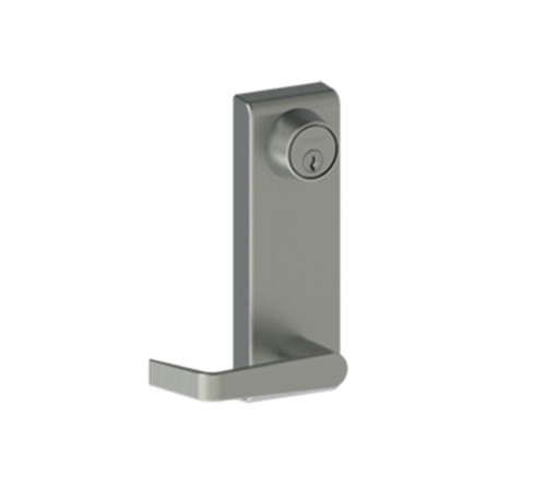 Hager 47CE WTN LHR ALM 4700 Series Grade 1 Exit Device Trim Cylinder Escutcheon Classroom Lever Withnell Design Alarm Kit Less Core Left Hand Reverse Aluminum Finish