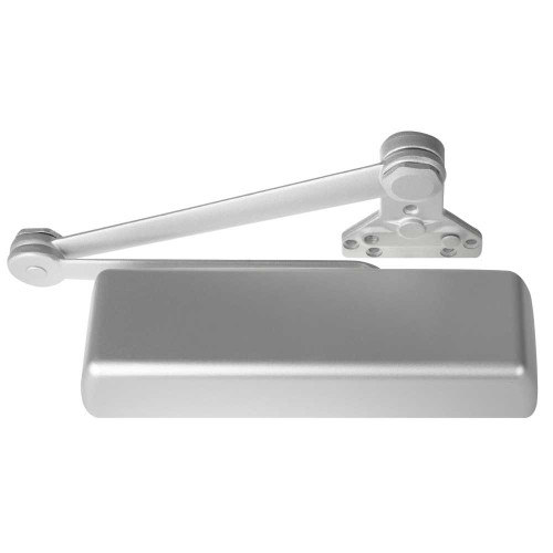 Hager 5100-PAR HDS ALM Grade 1 Surface Closer Push or Pull Side Parallel Arm Mounting Extra Heavy Duty Stop Arm Size 1 to 6 Adjustable Aluminum Finish Left-Handed 5100-PAR HDS ALM