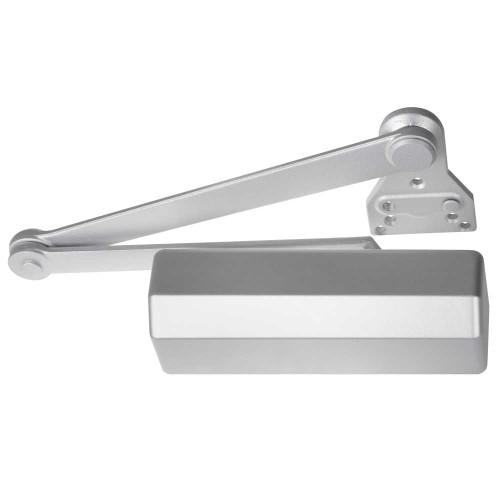 Hager 5300-PAR HDCS ALM Grade 1 Surface Closer Push or Pull Side Parallel Arm Mounting Extra Heavy Duty Cushion Stop Arm Size 1 to 6 Adjustable Aluminum Finish Non-Handed 5300-PAR HDCS ALM