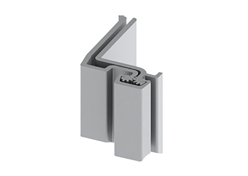 Hager 780-041HD 83 CLR Concealed Leaf Continuous Geared Hinge Heavy Duty 83 Swing Clear Action Satin Aluminum Clear Anodized Finish 780-041HD 83 CLR