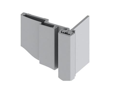 Hager 780-045HD 83 CLR Half Surface Continuous Geared Hinge Heavy Duty 83 Satin Aluminum Clear Anodized Finish