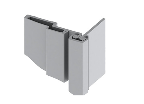 Hager 780-045HD 83 CLR Half Surface Continuous Geared Hinge Heavy Duty 83 Satin Aluminum Clear Anodized Finish 780-045HD 83 CLR