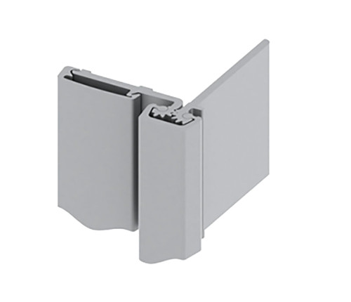 Hager 780-054HD 119 CLR Half Surface Continuous Geared Hinge Heavy Duty 119 Satin Aluminum Clear Anodized Finish