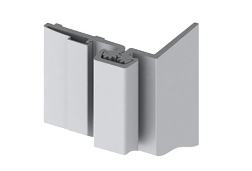 Hager 780-155HD 95 CLR Half Surface Continuous Geared Hinge Heavy Duty 95 Satin Aluminum Clear Anodized Finish