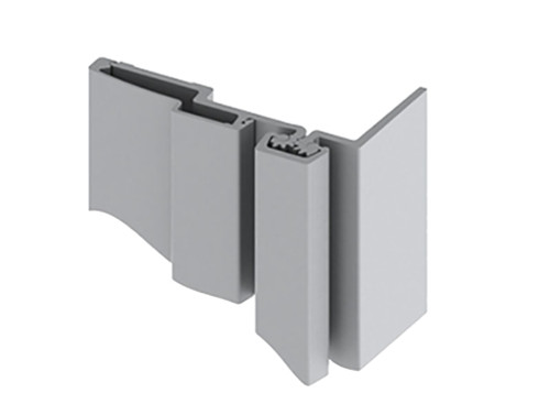 Hager 780-213HD 83 CLR Half Surface Continuous Geared Hinge Heavy Duty 83 Satin Aluminum Clear Anodized Finish