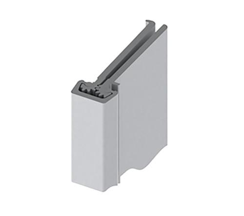 Hager 780-224HD 83 CLR ETW-4 LH Concealed Leaf Continuous Geared Hinge Left-Handed Heavy Duty 83 4-Wire Satin Aluminum Clear Anodized Finish
