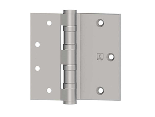 Hager BB1173 4 US26D Half Surface Ball Bearing Hinge Standard Weight 4 Steel 5 Knuckle Satin Chromium Plated Finish BB1173 4 US26D