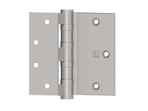 Hager BB1173 4 US26D Half Surface Ball Bearing Hinge Standard Weight 4 Steel 5 Knuckle Satin Chromium Plated Finish