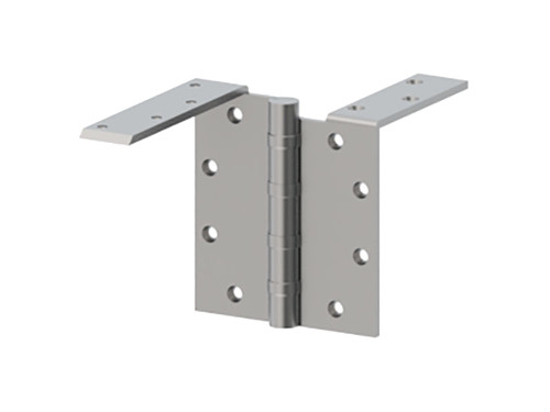 Hager BB1195 RH 32D Full Mortise Ball Bearing Anchor Hinge Heavy Weight 5 by 4-1/2 Stainless Steel 5 Knuckle Satin Stainless Steel Finish