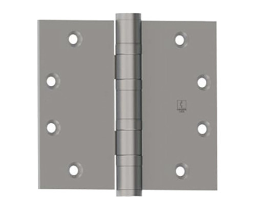 Hager BB1199 5X4-1/2 US9 ETW8 Full Mortise Ball Bearing Hinge Heavy Weight 5 by 4-1/2 Brass 5 Knuckle 8 - Gauge Wires Bright Bronze Clear Coated Finish
