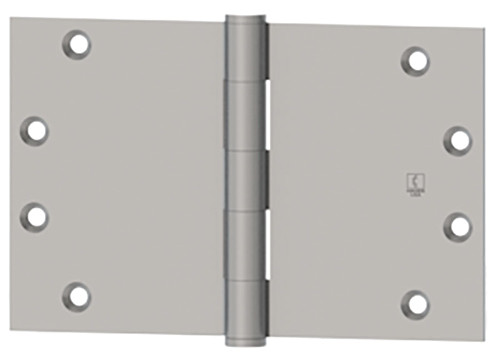 Hager WT1279 3-1/2X6 US26D Full Mortise Plain Bearing Wide Throw Hinge Standard Weight 3-1/2 by 6 Steel 5 Knuckle Satin Chromium Plated Finish