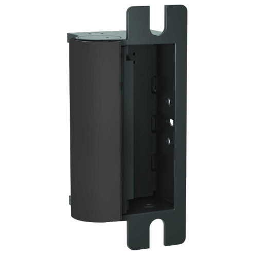 HES 1006-F-BLK-LBSM Fail Safe Universal 12/24VDC Electric Strike Body Only Latchbolt Strike Monitor Black Suede Powder Coat Finish 1006-F-BLK-LBSM