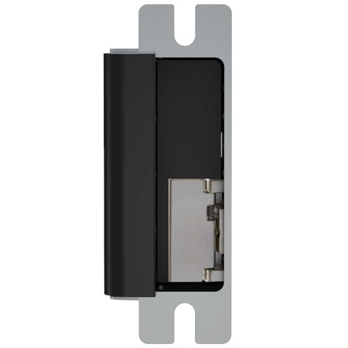 HES 1500-BSP-LM Grade 1 Electric Strike For Cylindrical or Mortise Latchbolt Locks Auto-Sensing 12/24 VDC Field Selectable Fail Safe/Fail Secure Body Only Lock Monitor Black 1500-BSP-LM