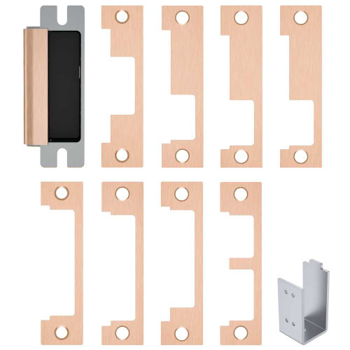HES 1600-CS-612 Grade 1 Electric Strike For Cylindrical or Mortise Latchbolt and Deadbolt Locks Auto-Sensing 12/24 VDC Field Selectable Fail Safe/Fail Secure Includes 1J 1K 1KD 1KM 1N 1ND 1NM 1NTD Options Satin Bronze 1600-CS-612