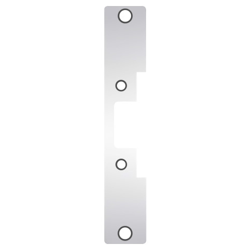 HES 502 629 Faceplate Only 5000/5200 Series 7-15/16 x 1-7/16 Flat with Radius Corners Bright Stainless Steel 502 629