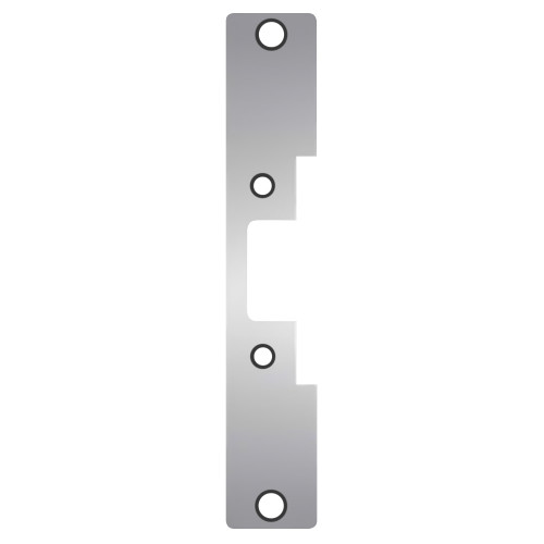 HES 502 630 Faceplate Only 5000/5200 Series 7-15/16 x 1-7/16 Flat with Radius Corners Satin Stainless Steel