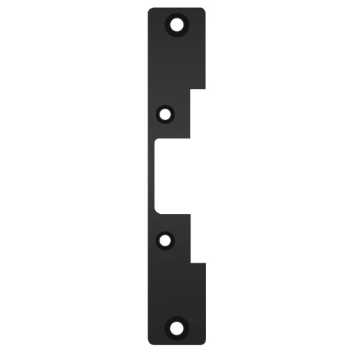 HES 503 BSP Faceplate Only 5000/5200 Series 6-7/8 x 1-1/4 Flat with Radius Corners Black Suede Powder Coat Finish