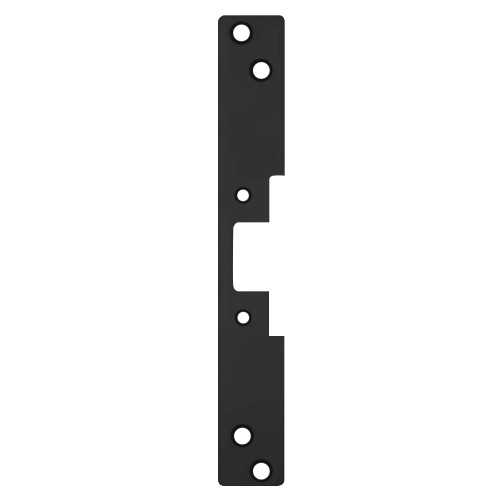 HES 504 BSP Faceplate Only 5000/5200 Series 10 x 1-3/8 Flat wit Radius Corners Black Suede Powder Coat Finish