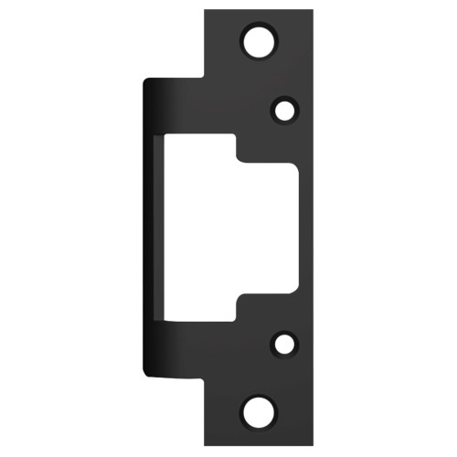 HES 801 BSP Faceplate Only 8000/8300 Series 4-7/8 x 1-1/4 Flat with Square Corners Black Suede Powder Coat Finish
