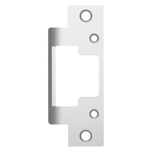 HES 801A 629 Faceplate Only 8000/8300 Series 4-7/8 x 1-1/4 Flat with Radius Corners Bright Stainless Steel 801A 629