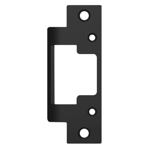 HES 801A BSP Faceplate Only 8000/8300 Series 4-7/8 x 1-1/4 Flat with Radius Corners Black Suede Powder Coat Finish