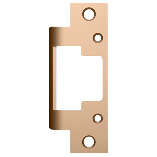 HES 801E 612 Faceplate Only 8000/8300 Series 4-7/8 x 1-1/4 Flat Extended Lip Satin Bronze