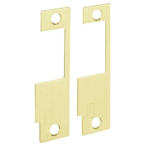 HES 852M 605 Faceplate Only 8500 Series 4-7/8 x 1-1/4 Use with Yale 8700 8800 Accurate Falcon Kaba Bright Brass 852M 605