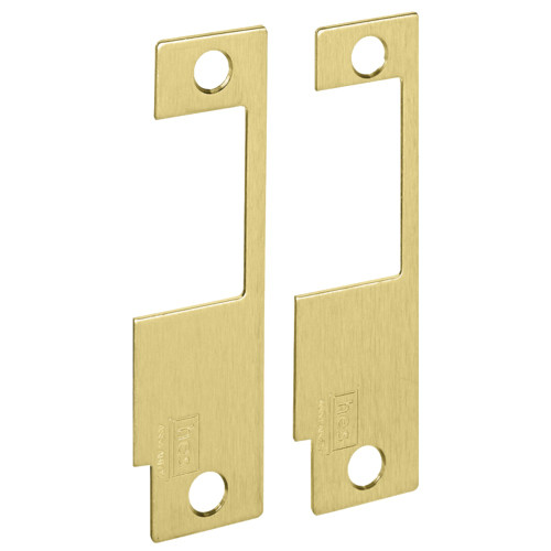 HES 852M 606 Faceplate Only 8500 Series 4-7/8 x 1-1/4 Use with Yale 8700 8800 Accurate Falcon Kaba Satin Brass